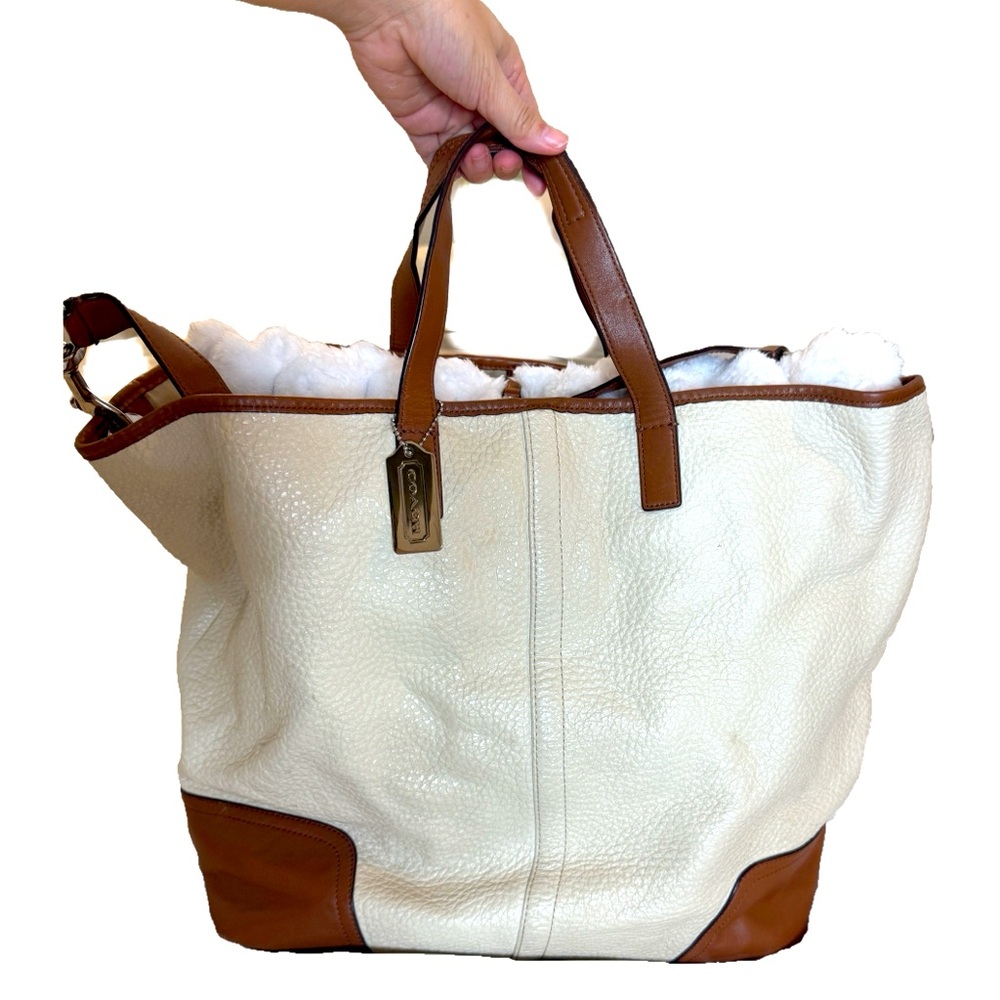 COACH leather tote and wristlet